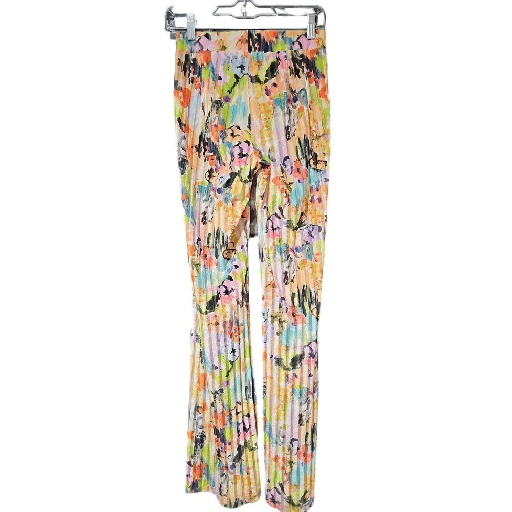 Stine Goya Andy Flare Pants Abstract Floral Size XS - Picture 4 of 8
